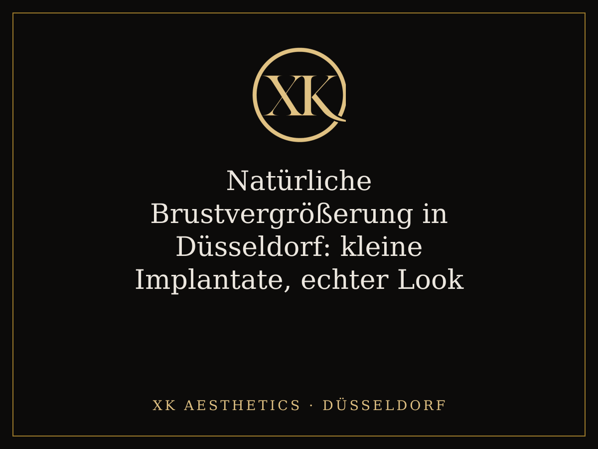 Natürliche Brustvergrößerung in Düsseldorf: kleine Implantate, echter Look · XK Aesthetics